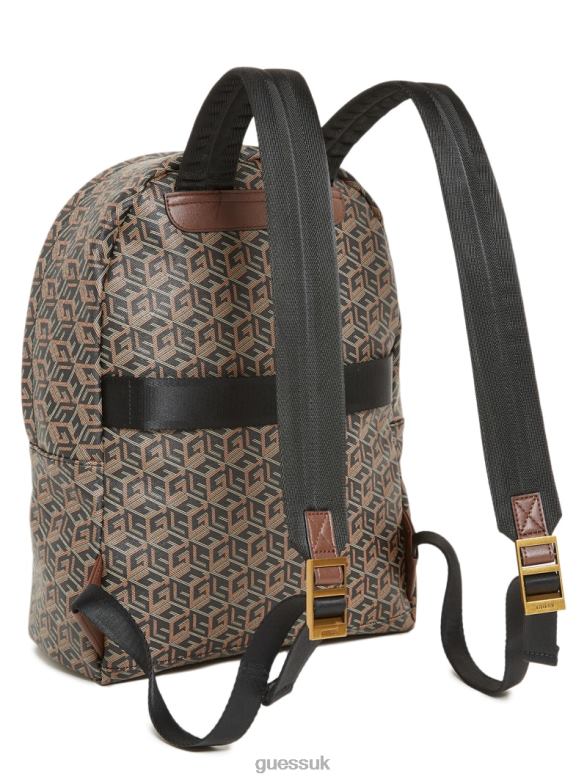 GUESS Women Ederlo Backpack Black Floral Print Bags V28V63182