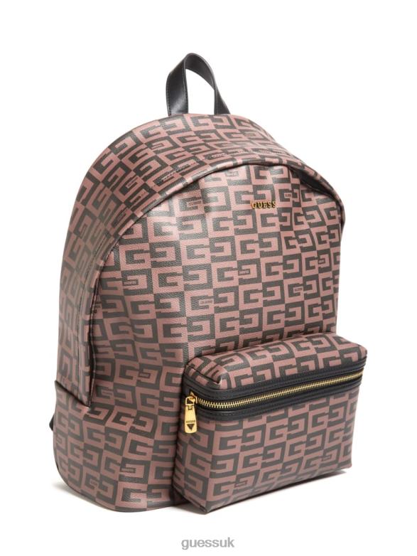 GUESS Women Escape Compact Backpack Brown Bags V28V63249