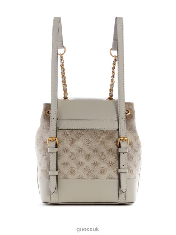 GUESS Women Inia Backpack Chalk Bags V28V63210