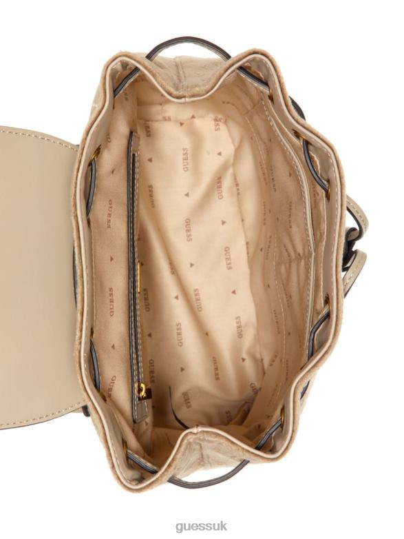 GUESS Women Inia Backpack Chalk Bags V28V63210