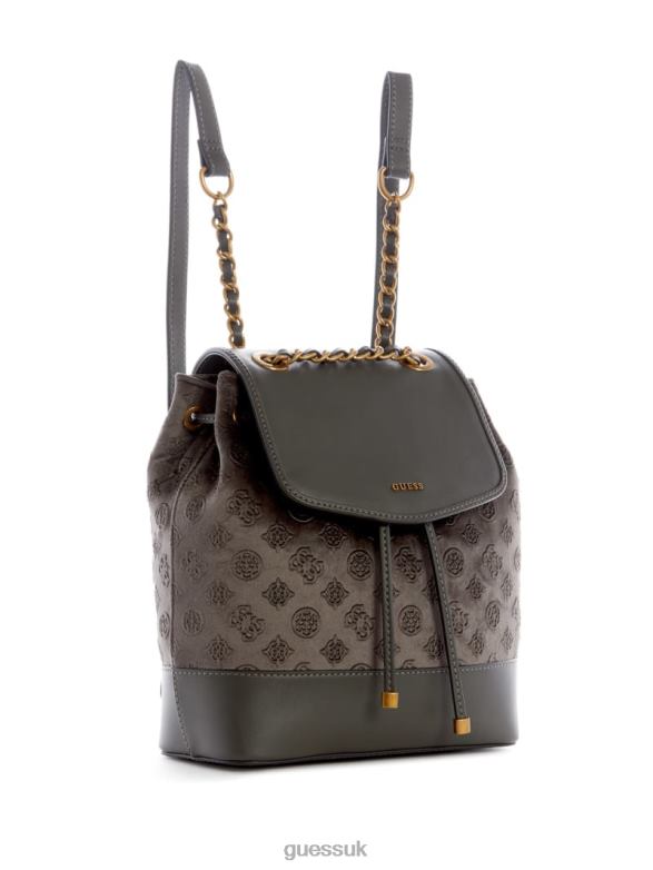 GUESS Women Inia Backpack Gray Bags V28V63213