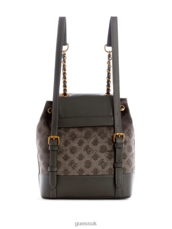 GUESS Women Inia Backpack Gray Bags V28V63213