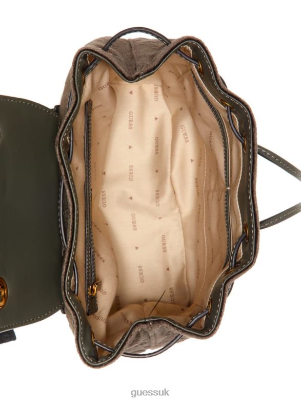 GUESS Women Inia Backpack Gray Bags V28V63213