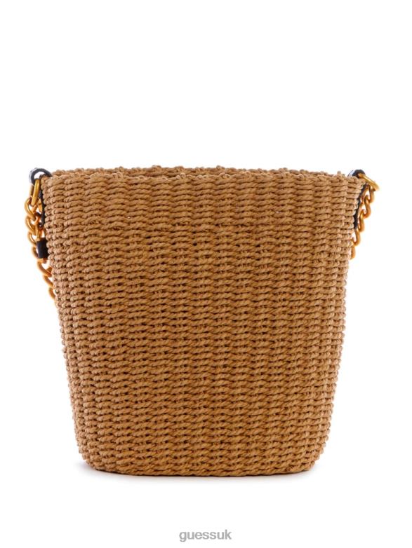 GUESS Women Lilica Bucket Bag Brown Multi Bags V28V63110