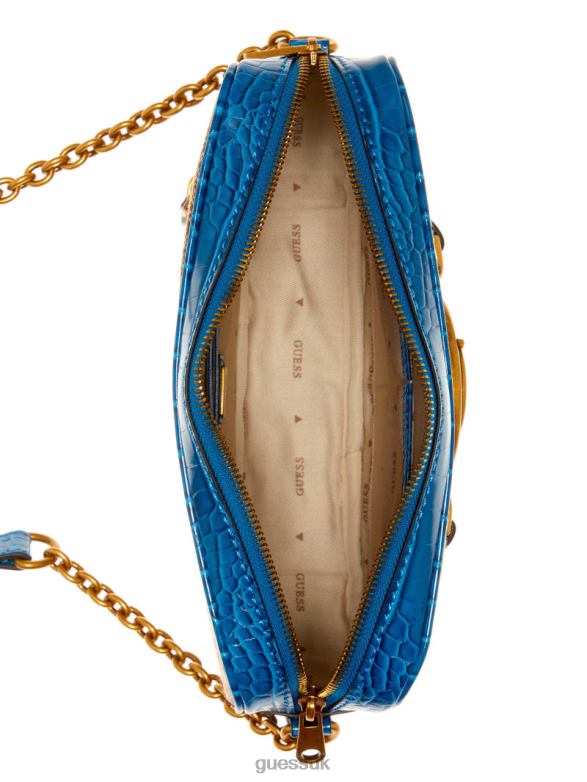 GUESS Women Aviana Camera Bag Latte/Blue Bags V28V62972