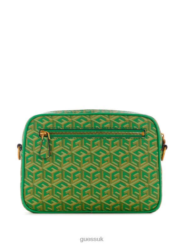 GUESS Women Vikky Camera Bag Forest Logo Bags V28V62922