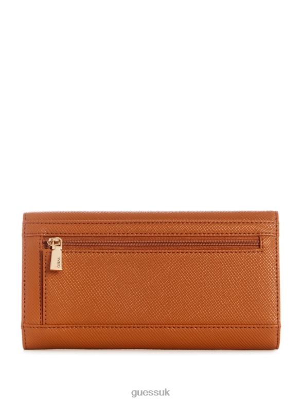 GUESS Women Laurel Multi Clutch Light Cognac Bags V28V63140