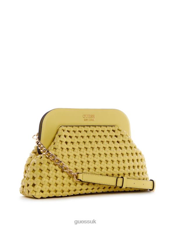 GUESS Women Sicilia Frame Clutch Light Gold Bags V28V63319