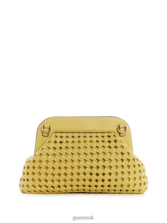 GUESS Women Sicilia Frame Clutch Light Gold Bags V28V63319