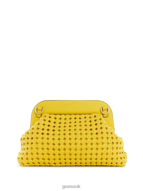 GUESS Women Sicilia Frame Clutch Yellow Bags V28V63316