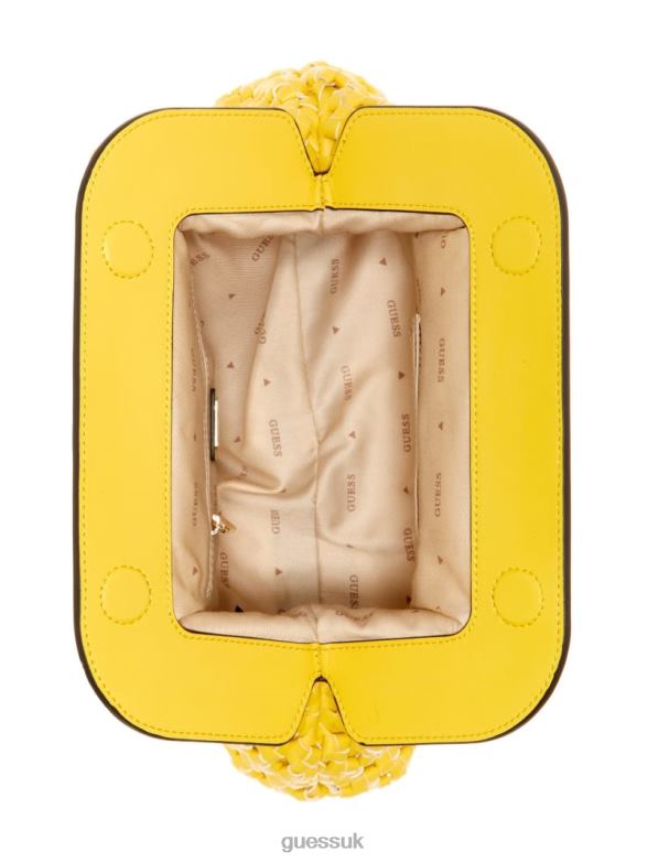 GUESS Women Sicilia Frame Clutch Yellow Bags V28V63316