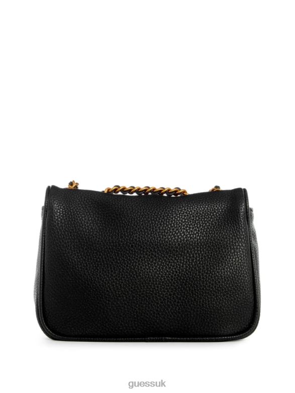 GUESS Women Becci Mini Convertible Bag Black Floral Print Bags V28V62795