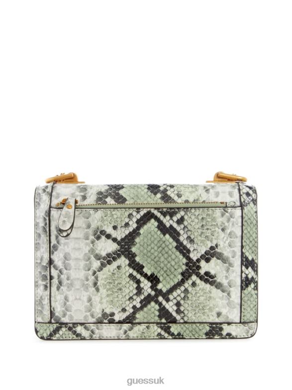 GUESS Women Abey Python Crossbody Sea Spray Bags V28V63326