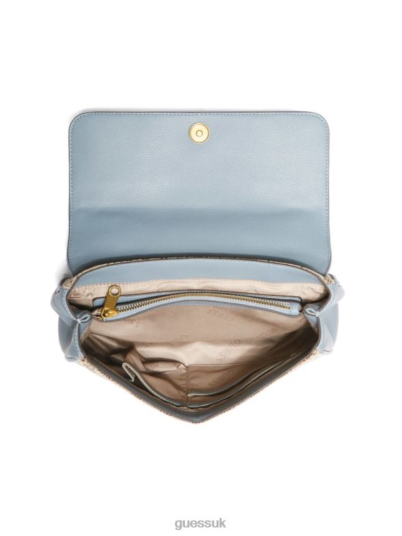 GUESS Women Aviana Convertible Crossbody Light Blue Bags V28V63257