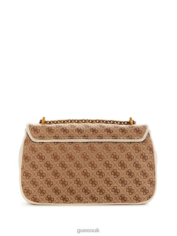 GUESS Women Aviana Convertible Crossbody Light Sandblast Bags V28V63252