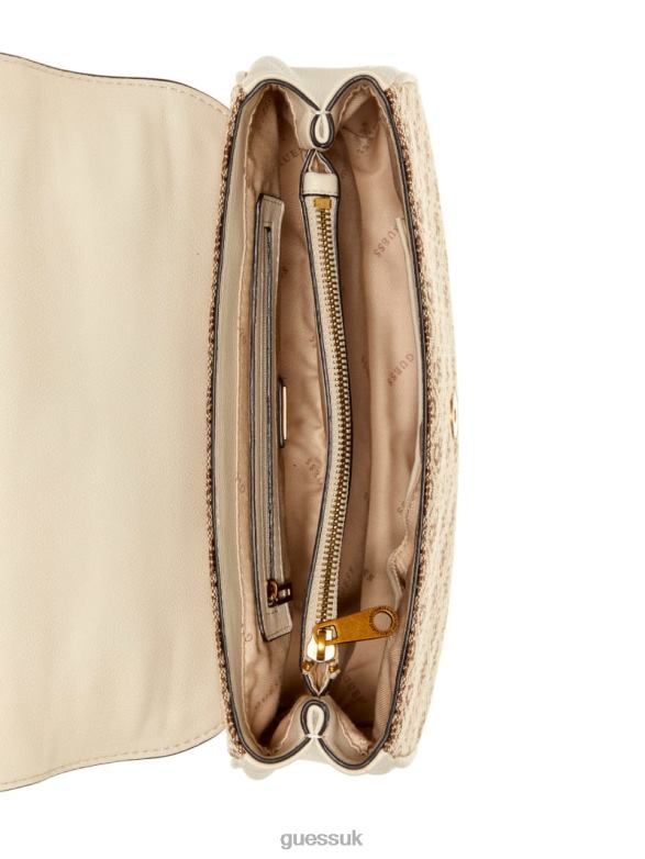 GUESS Women Aviana Convertible Crossbody Light Sandblast Bags V28V63252