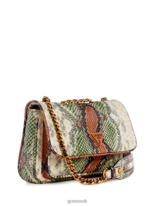 GUESS Women Becci Mini Convertible Bag Sage Multi Bags V28V62803