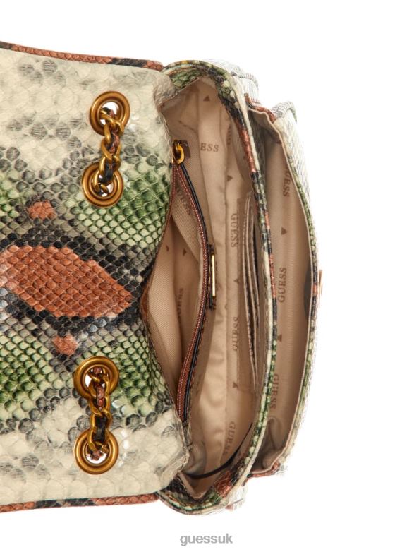GUESS Women Becci Mini Convertible Bag Sage Multi Bags V28V62803