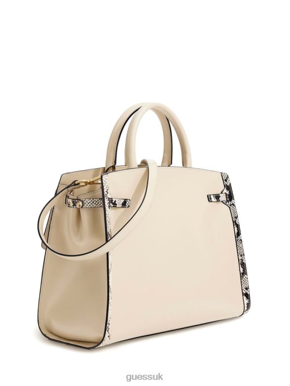 GUESS Women Cristina Medium Leather Satchel Multi Bags V28V62849