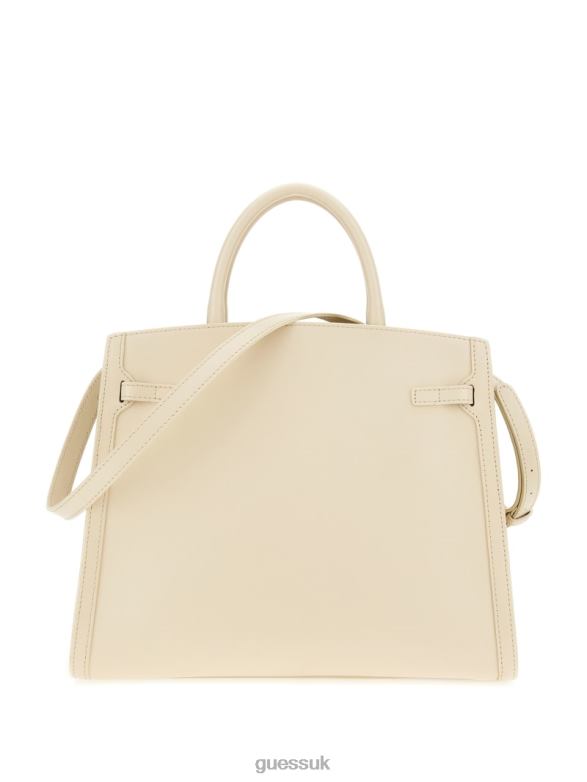 GUESS Women Cristina Medium Leather Satchel San Bags V28V62804