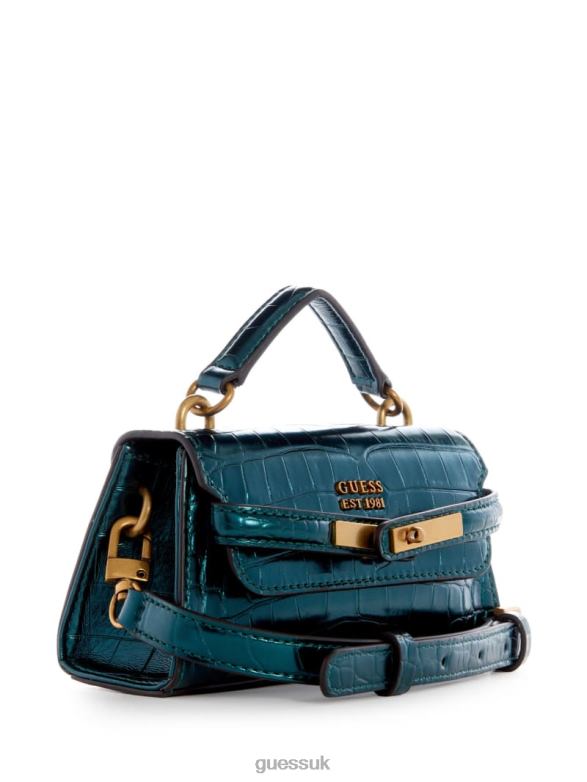 GUESS Women Enisa Micro Mini Crossbody Green Bags V28V62921