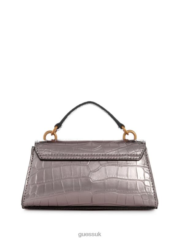 GUESS Women Enisa Micro Mini Crossbody Pewter Bags V28V62888