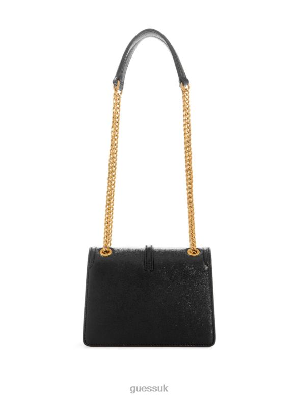 GUESS Women Gilded Glamour Mini Convertible Crossbody Black Floral Print Bags V28V62920