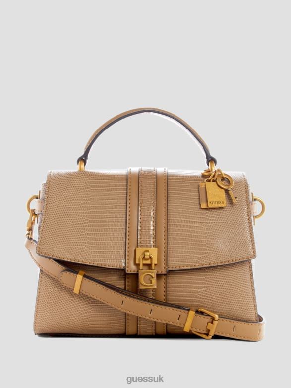 GUESS Women Ginevra Textured Top Handle Crossbody Bleu/Drifter Wash Bags V28V62829