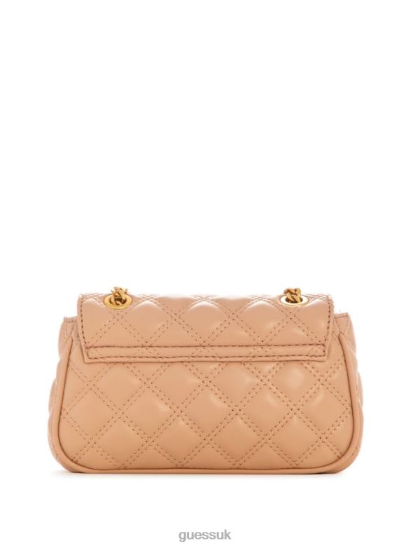 GUESS Women Giully Mini Convertible Crossbody Beige Overflow Bags V28V62927