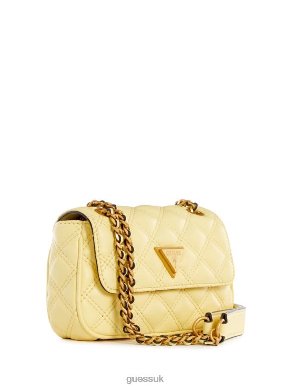 GUESS Women Giully Mini Convertible Crossbody Yellow Bags V28V62767