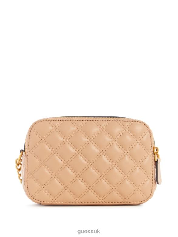 GUESS Women Giully Quilted Camera Crossbody Beige Overflow Bags V28V62875