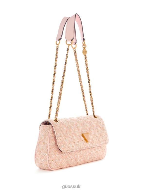 GUESS Women Giully Tweed Convertible Crossbody Bleu/Palermo Wash Bags V28V62778