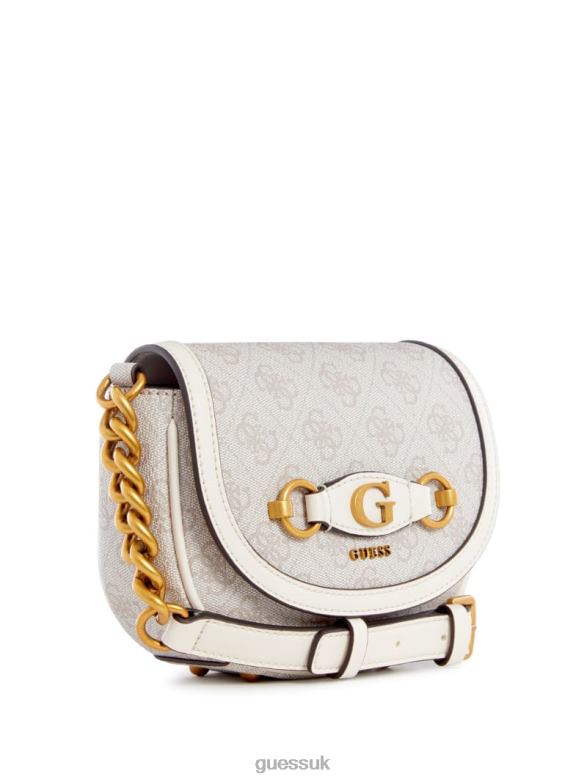 GUESS Women Izzy Quattro G Mini Crossbody Dove Logo Bags V28V62793