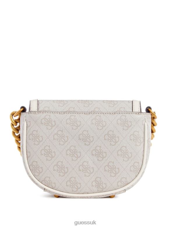 GUESS Women Izzy Quattro G Mini Crossbody Dove Logo Bags V28V62793