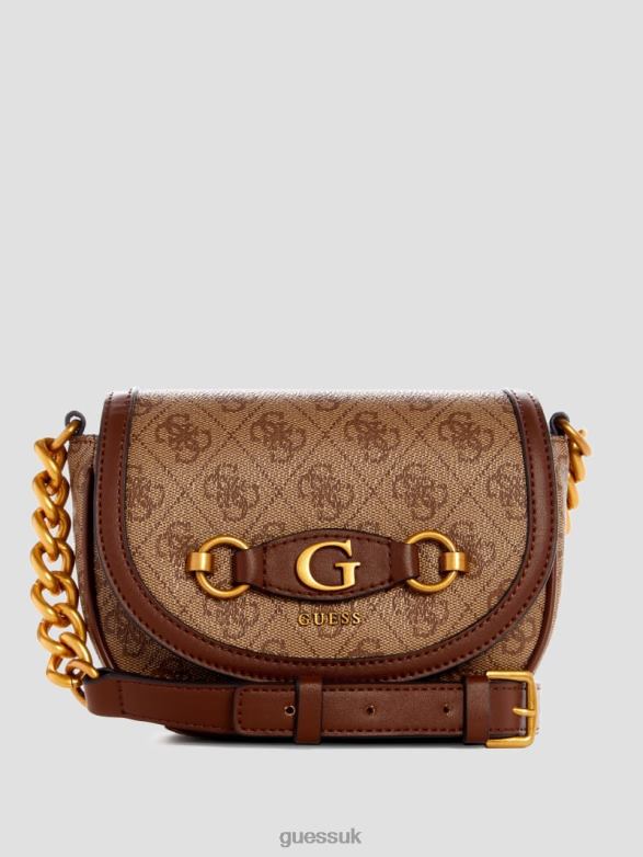 GUESS Women Izzy Quattro G Mini Crossbody Light Vintage Bags V28V62948