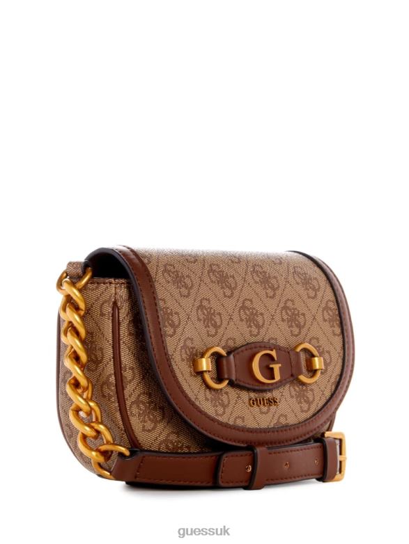 GUESS Women Izzy Quattro G Mini Crossbody Light Vintage Bags V28V62948