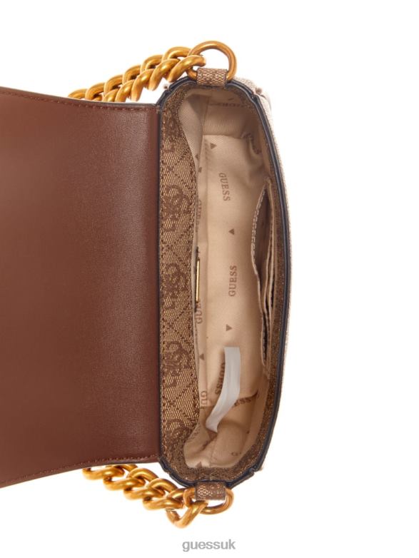 GUESS Women Izzy Quattro G Mini Crossbody Light Vintage Bags V28V62948