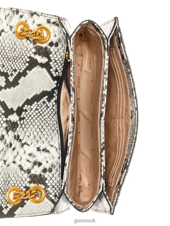 GUESS Women James Python Convertible Bag White Bags V28V62946