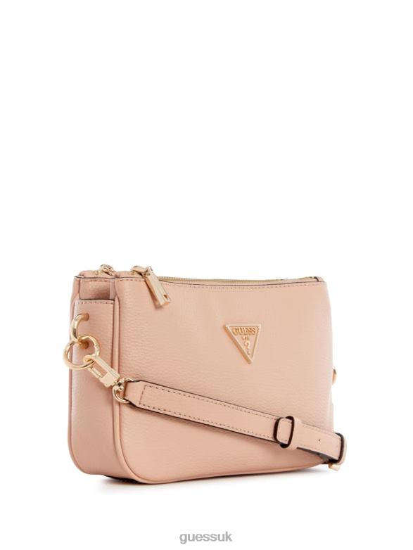 GUESS Women Kersti Status Crossbody Rosewood Bags V28V62807