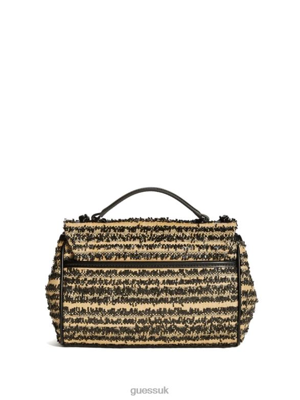 GUESS Women Kimi Small Convertible Crossbody Black Floral Print Bags V28V62899