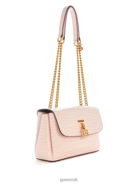 GUESS Women Montreal Faux-Crocodile Convertible Crossbody Bleu/Palermo Wash Bags V28V62859