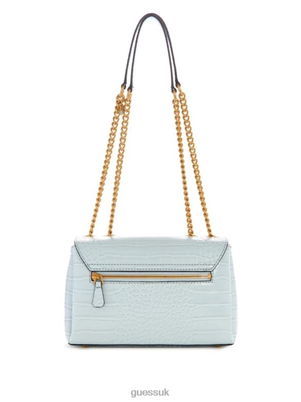 GUESS Women Montreal Faux-Crocodile Convertible Crossbody Ice Bags V28V62827