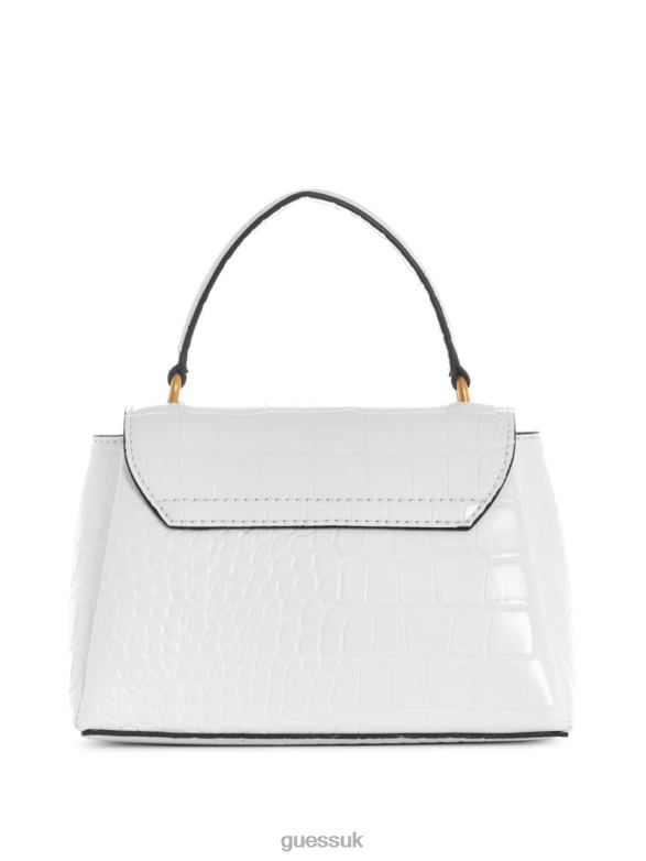 GUESS Women Montreal Faux-Crocodile Mini Crossbody White Multi Bags V28V62869