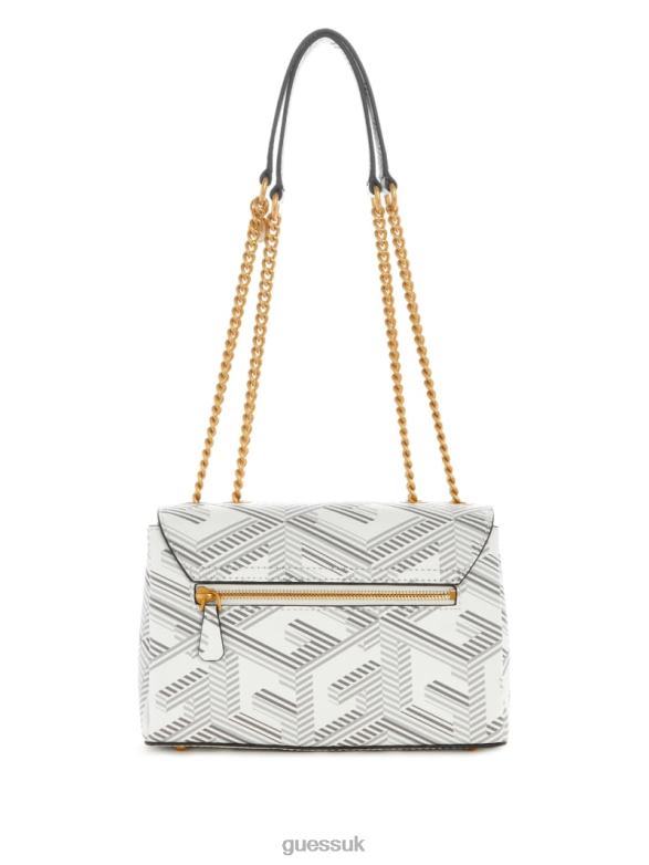 GUESS Women Montreal G Cube Convertible Crossbody Steel Bags V28V62941