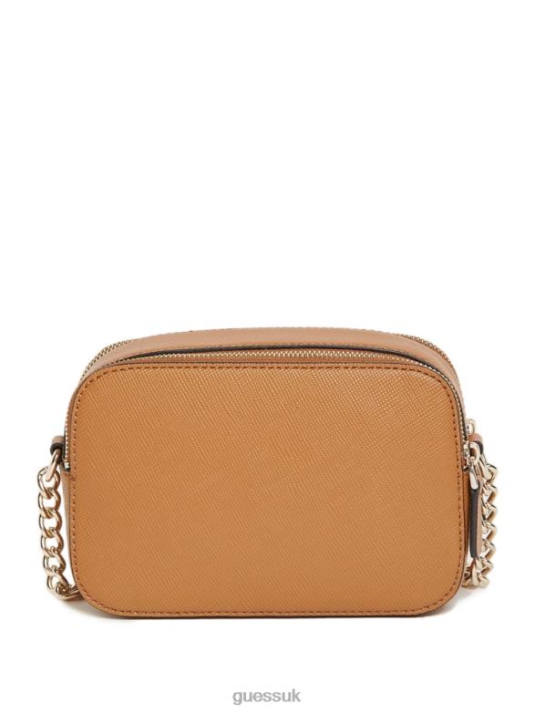 GUESS Women Noelle Camera Crossbody Light Cognac Bags V28V63030