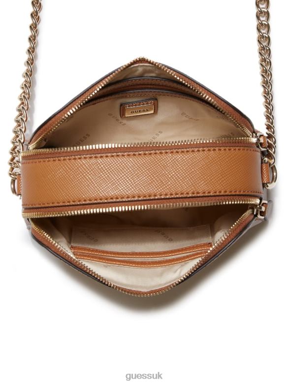 GUESS Women Noelle Camera Crossbody Light Cognac Bags V28V63030