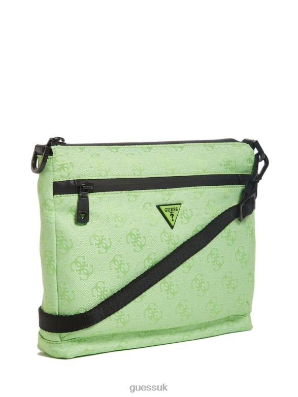 GUESS Women Vezzola Nylon Crossbody Green Bags V28V63248