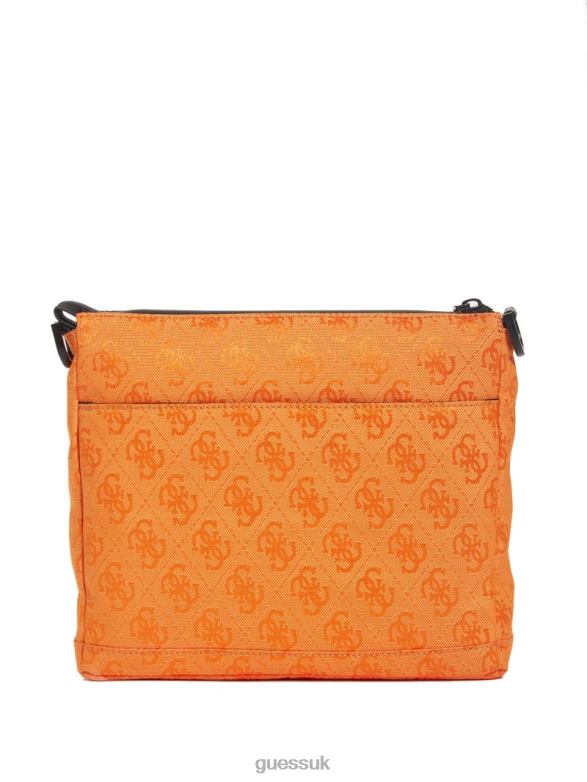 GUESS Women Vezzola Nylon Crossbody Orange Bags V28V63247