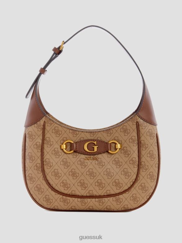 GUESS Women Izzy Quattro G Hobo Bag Light Vintage Bags V28V63009