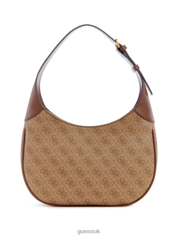 GUESS Women Izzy Quattro G Hobo Bag Light Vintage Bags V28V63009